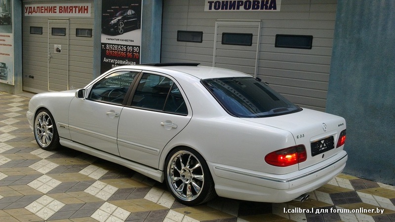 mercedes e55 w210 белый 1998