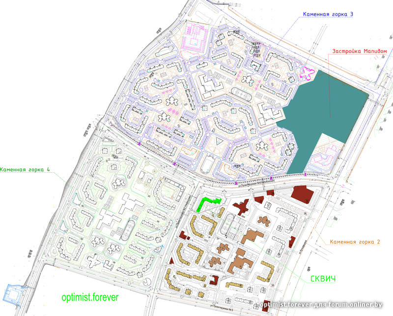 План застройки каменная горка