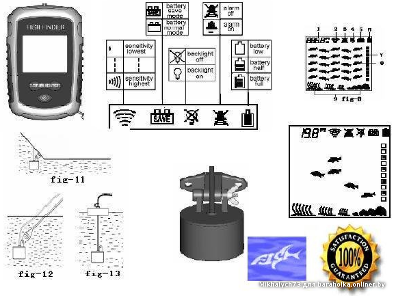эхолот fishfinder инструкция по применению эхолот fishfinder инструкция по применению