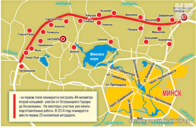 Карта острошицкого городка