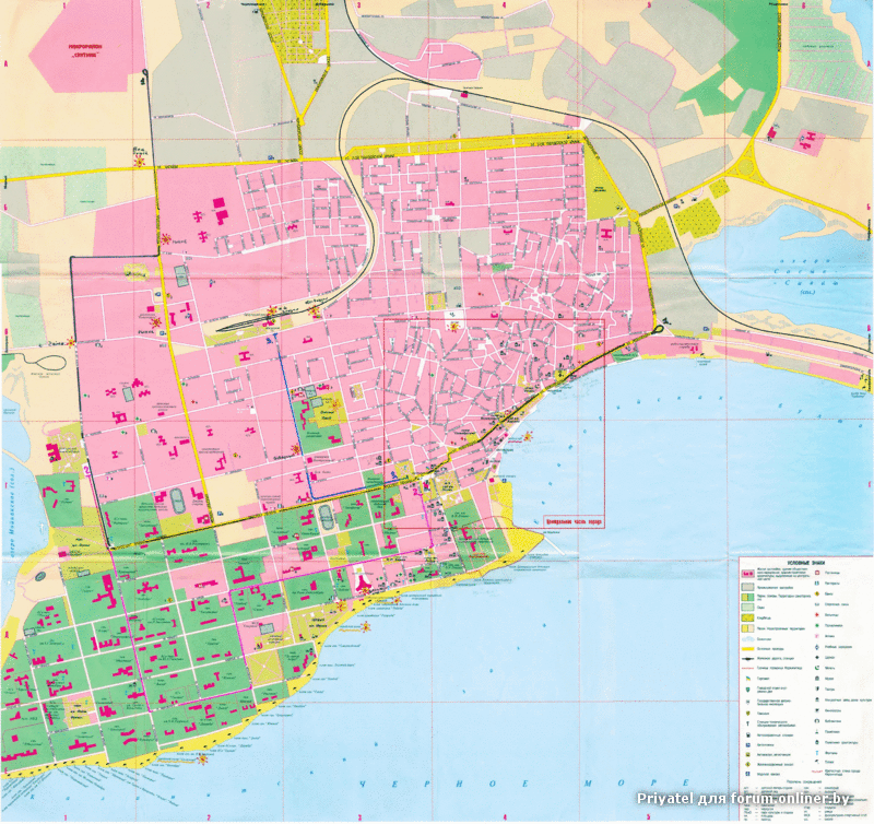 Карта Заозерного С Улицами Крым
