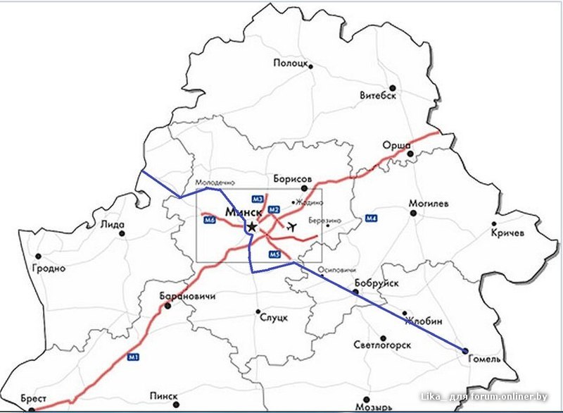 Белтолл карта пунктов оплаты