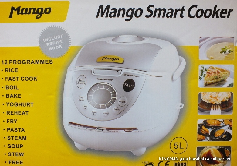 Инструкцию Mango Smart Cooker