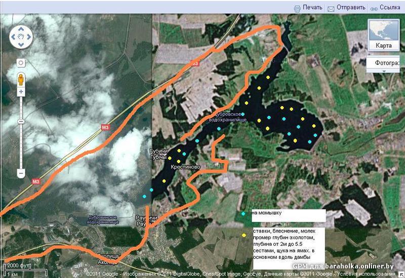 Петровичское водохранилище карта глубин