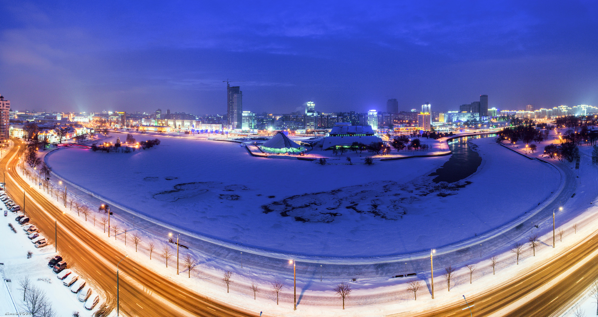 Минск город зима