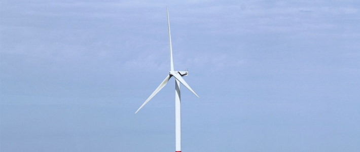 Белорусско-французская ветряная установка начала работать в городе Гранд-Синт