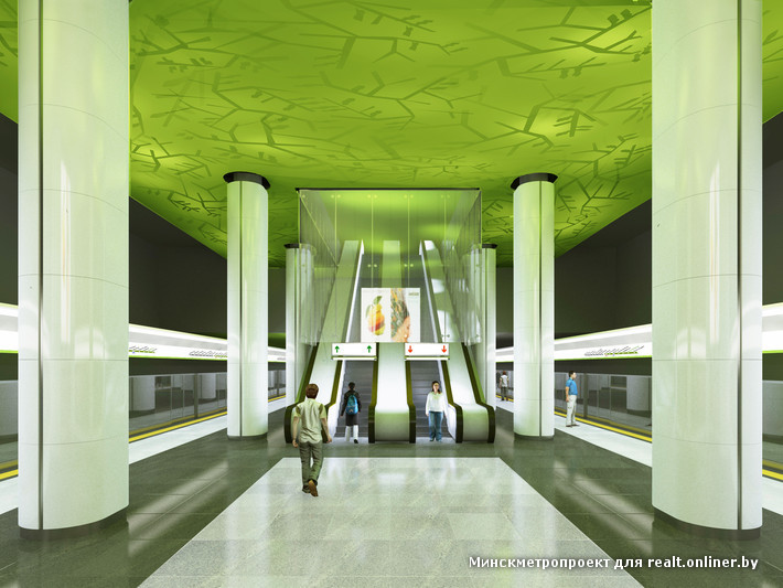 Утверждены эскизы семи станций третьей линии минского метро — фото