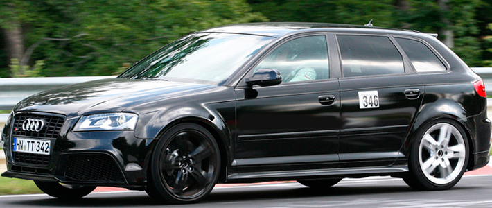 Самая последняя шпионская фотография Audi RS3. Автомобиль пойдет в серию в 2011 году
