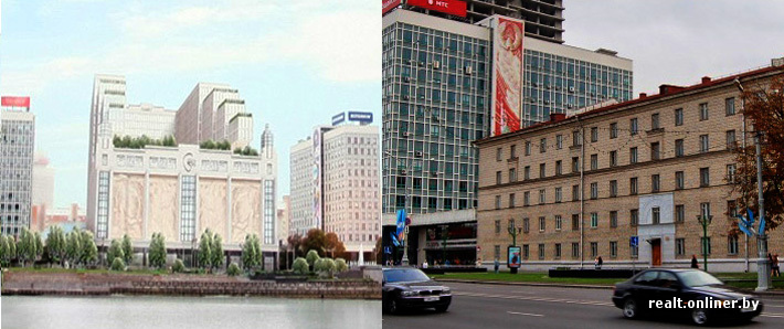 Фотофакты: как строят комплекс «Galleria Минск» на месте бывшего общежития  БГУ на пр. Победителей