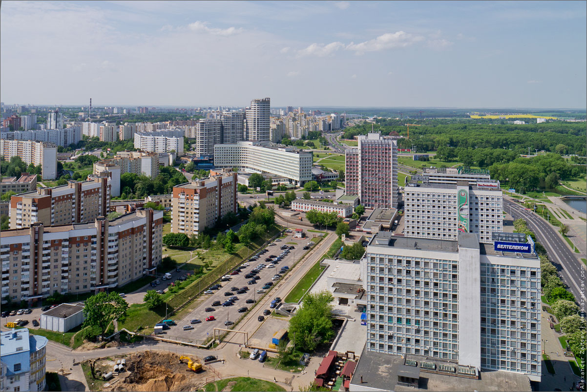 Первомайский район минск фото Фотофакты. Взгляд руфера на исторический центр Минска, который "убивают" новодел