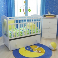 Классическая детская кроватка ФА-Мебель Милена 1 (белый)