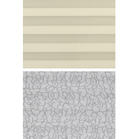 Плиссе Delfa Basic Blo СПШ-37502/1102 Basic Transparent (57x160, кремовый/белый)