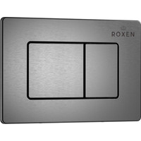 Унитаз подвесной Roxen Boro One Rimless 6 в 1 StounFix Slim 621774 (оружейная сталь/металл)