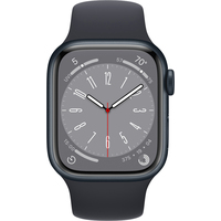 Умные часы Apple Watch Series 8 41 мм (алюминиевый корпус, полуночный/полуночный, спортивные силиконовые ремешки S/M + M/L) в Пинске