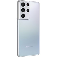 Смартфон Samsung Galaxy S21 Ultra 5G SM-G998B/DS 16GB/512GB Восстановленный by Breezy, грейд C (серебряный фантом)