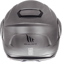 Мотошлем MT Helmets Atom SV Solid Matt (M, серый)
