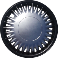 Набор колпаков на диски АКС – авто Комаро+ 13 56875 (серебристый/черный)