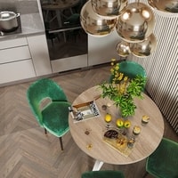 Кухонный стол Домус Оригами 5 (дуб сонома/белый)