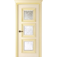 Межкомнатная дверь Belwooddoors Палаццо 3 60 см (эмаль, слоновая кость/золото/зеркало mirold)