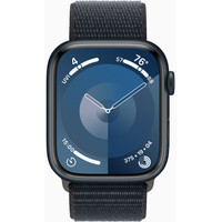 Умные часы Apple Watch Series 9 45 мм (алюминиевый корпус, полуночный/полуночный, нейлоновый ремешок) в Пинске