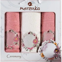 Набор полотенец Merzuka Ceremony 11777 (3 шт, брусничный)