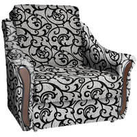 Кресло-кровать Асмана Виктория (рогожка завиток черный) в Гродно