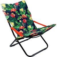 Кресло Nika Haushalt складное с мягким матрасом HHK4P (фламинго)