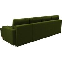 П-образный диван Craftmebel Белфаст П (бнп, вельвет, зеленый)