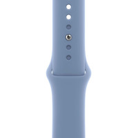 Умные часы Apple Watch Series 9 41 мм (алюминиевый корпус, серебристый/зимний синий, спортивный силиконовый ремешок S/M) в Пинске