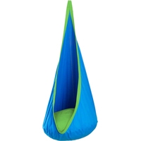 Кресло-гамак Мама рада! Детский повышенной прочности с креплением (голубой/зеленый)