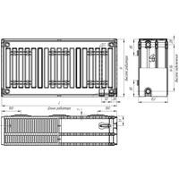 Стальной панельный радиатор Лидея ЛУ 30-530 500x3000