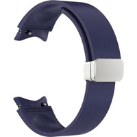 Ремешок Rumi Flex Buckle силиконовый для Samsung Galaxy Watch4/5/6 (20 мм, темно-синий)