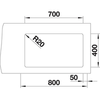 Кухонная мойка Blanco Etagon 700-U (антрацит)