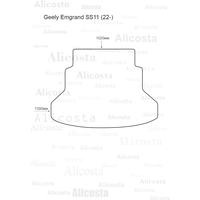 Коврик для багажника Alicosta Geely Emgrand SS11 2022- (багажник, ЭВА ромб, бежевый)