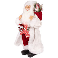Статуэтка Maxitoys Дед Мороз в длинной белой шубке и красной жилетке MT-150323-2-45