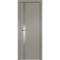 Межкомнатная дверь ProfilDoors 6ZN 60x200 (стоун/стекло серебряный лак)