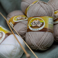 Пряжа для вязания Adelia Fiona 50 г 90 м №202 (св.розовый)