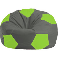 Кресло-мешок Flagman Мяч М1.1-356 (серый темный/салатовый)