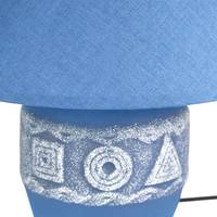 Настольная лампа Лючия Геометрия D1902 (синий)