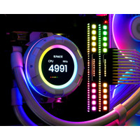 Жидкостное охлаждение для процессора ID-Cooling SL360 White
