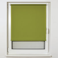 Рулонные шторы Brabix Лен 55х175 (зеленый)