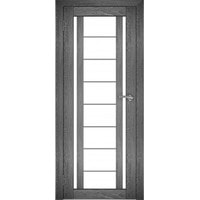Межкомнатная дверь Юни Амати 11 70x200 (дуб шале-графит/матовое стекло) в Лиде