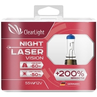 Галогенная лампа Clear Light Night Laser Vision HB4 2шт