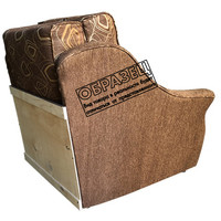 Кресло-кровать Асмана Виктория (рогожка вензель коричневый) в Борисове