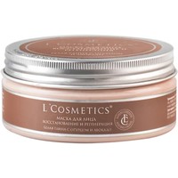  L'Cosmetics Маска для лица кремовая Увлажнение и регенерация Белая глина с огурцом и авокадо 250 г