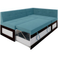 Угловой диван Мебель-АРС Нотис правый 187x82x112 (голубой Luna 089)