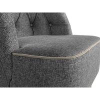 Интерьерное кресло Mebelico Амиса 306 110057 (рогожка серый/микровельвет бежевый)