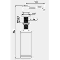 Дозатор для жидкого мыла Panta PT-SD03-BG
