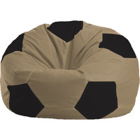Кресло-мешок Flagman Мяч М1.1-77 (бежевый темный/черный)