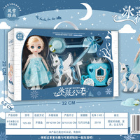 Кукла Sharktoys Снежная принцесса с каретой 400000022